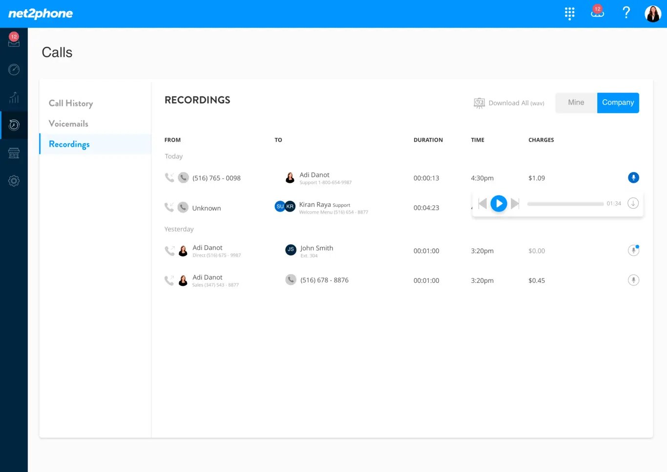 Call Recording Software Record & Download Business Calls
